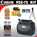 Canon PSC-75 Deluxe Soft Case for S5 IS, S3 IS, S2 IS, S1 IS & G6 Digital Cameras + DB ROTH Accessory Kit