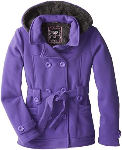 YMI Big Girls'  Seasonal Belted Fleece Jacket with Hood