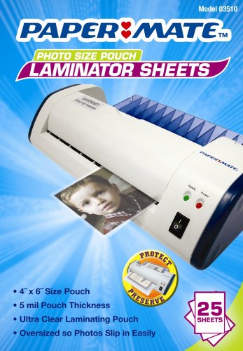 PAPERMATE Photo Size Laminator Pouches 25pk