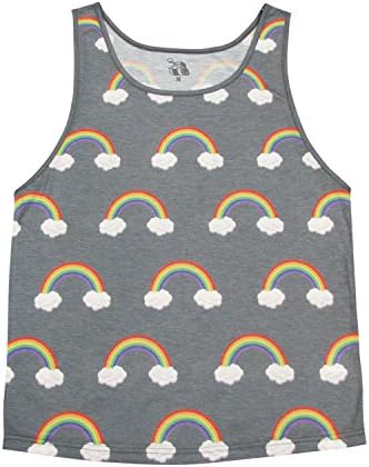 Gay Pride Rainbow Tank Top Grey - Size XL