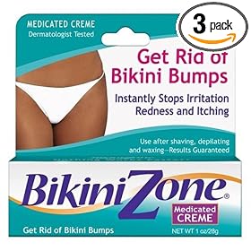 Bikini Zone Medicated Creme, 1 oz (28 g) (Pack of 3)
