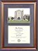 Abilene Christian University (ACU) Document Frame with Campus Lithograph