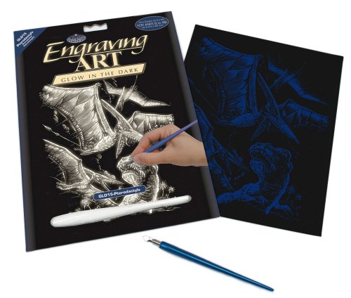 Royal and Langnickel Glow In Dark Engraving Art, Pterodactyl