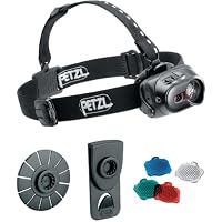 Petzl E89 P TacTikka XP Adapt LED Headlamp with 3 Colored Lenses, Black