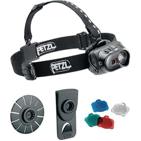 Petzl E89 P TacTikka XP Adapt LED Headlamp with 3 Colored Lenses, Black