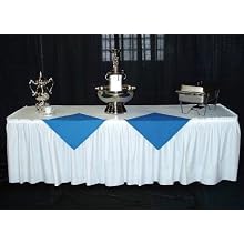 Kwik-Cover KS3072PK-RW PKG. Red Gingham Kwik-Skirt With 30" X 72" Kwik-Cover Fitted Table Cover With Skirt, Individually Wrapped, 2 bags of 5