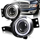 2002 - 2008 Dodge Ram & 2004 - 2006 Dodge Durango Halo Projector Fog Lights Kit by HK5