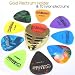 Gold Plectrum Holder and 10 guitar Plectrums