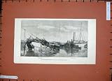 1888 Petroleum Explosion Calais France Ship Wreck Fore