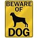 BEWARE OF  ROTTWEILER  PARKING SIGN DOG