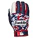 Franklin Sports Youth MLB Digi Camo Batting Gloves, White/Navy/Red, Medium