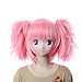 SureWells Volle Spitzeper¨¹cke Puella Magi Madoka Magica Nette Lovely Pink Cosplay Per¨¹cken Par