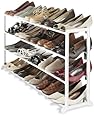 Whitmor 6780-3139-WHT White Resin 20 Pair Shoe Rack