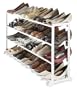 Whitmor 6780-3139-WHT White Resin 20-Pair Shoe Rack