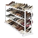 Whitmor 6780-3139-WHT White Resin 20 Pair Shoe Rack