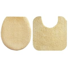 Pana 459200370 Garnitur 2 tlg.: WC-Vorlage 50 x 50 cm und Deckelbezug 50 x 47 cm elfenbein