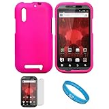 Hot Pink Premium 2 Piece Protective Crystal Hard Case Cover for Motorola Dr ....