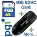 4Gb PQI Memory Card for CASIO EXILIM EX-Z60BK Digital camera PLUS FREE USB 2.0 SDHC CARD READER/WRITER