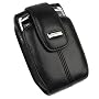 RIM BlackBerry 8700 8700c 8700g 8703e BLACK Lambskin Leather Holster Case with Swivel Belt Clip BLACK