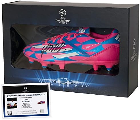 Official UEFA Champions League James Rodriguez Signed Cleat - Deluxe Packaging - One Size