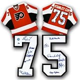 Philadelphia Flyers 1975 Team Autographed/Hand Signed Stanley Cup Jersey