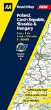 Poland, Czech Republic, Slovakia and Hungary (AA Road Map Europe)