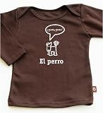 El perro [the dog] long sleeve toddler / infant t-shirt - chocolate brown