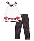 Kidzone Two of Hearts 2-Piece Outfit (Sizes 4 - 6X)