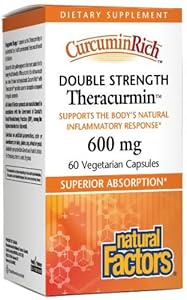 Natural Factors Curcuminrich Turmeric Root Extract Vcap, 600mg, 60 Count