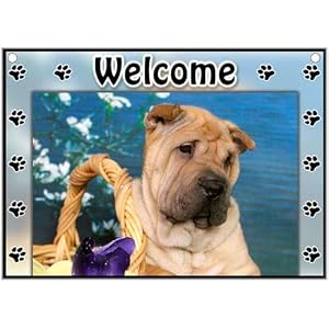 Chinese Shar-Pei Welcome Sign