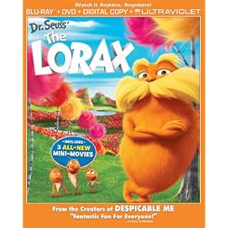 Dr. Seuss' The Lorax Combo Pack (Two Discs: Blu-ray + DVD + Digital Copy + UltraViolet)