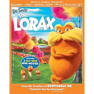 Dr. Seuss' The Lorax Combo Pack (Two Discs: Blu-ray + DVD + Digital Copy + UltraViolet) (2012)