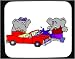 Mouse Pad with elephant, wash, clothing, car