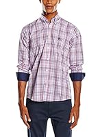 Polo Club Camisa Hombre Sticks Trend Shirt Top (Rojo / Azul)