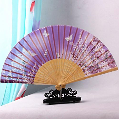 Chinese Bamboo Folding Silk Hand FAN Wedding Party Gift (6)