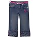 Apparel : Girls' Cheetah Embellished Cropped Jeans