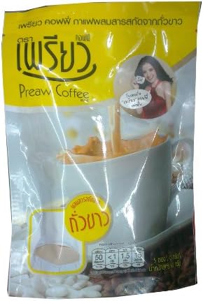 Preaw Instant Coffee White Bean 60 G 1 Pack Thai