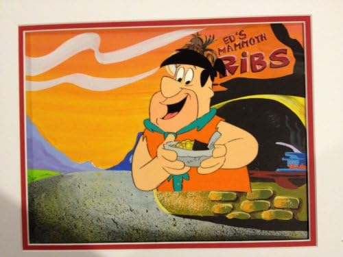 Animation Cel Fred Flintstone with a Bowl of CoCo Pebbles