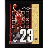 Upper Deck Cleveland Cavaliers LeBron James Autographed Red Jersey Numbers Piece
