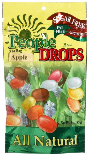 People Drops Apple Drops, 3-Ounce Pouches (Pack of 12)