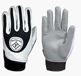 Black / White Receiver / Running Grip-Tack Adult Gloves from Palmgard  - 1 Pair