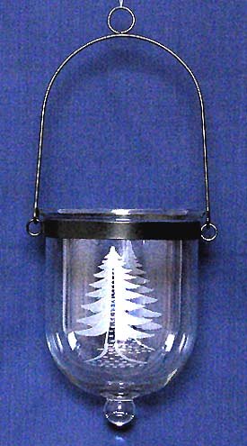 Individually Hand Etched Spruce Lantern 9.5