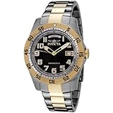 Invicta Men's 6692 II Collection 18k Gold-Plated and Stainless Steel Black Dial Watch