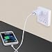 Wall Charger, MaxMall 3-Pack 1.0AMP USB Travel Wall Charger Adapter for iPhone 6 Plus, 6s Plus, 5s, iPad, Tablet, Samsung Galaxy S6 Edge, Note 5, HTC, LG Sony and More Devices