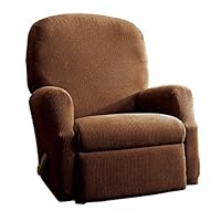 Casual Home Stretch Rib Recliner Slipcover - Oar Brown
