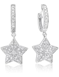 18k WHITE GOLD WOMENS EARRING LE-2292 DIAMOND 0.33CT TW