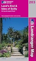 Land's End and Isles of Scilly, St.Ives and Lizard Point (Landranger Maps) (OS Landranger Map)