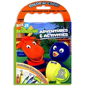 The Backyardigans Color-N-Carry Activity Traveler with Jumbo Crayons by