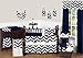 Zig Zag Navy and White Chevron Baby Changing Pad Cover