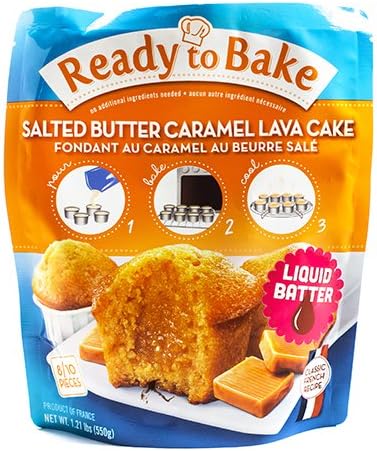 Salted Butter Caramel Lava Cake by Ready to Bake (1.21 pound)
